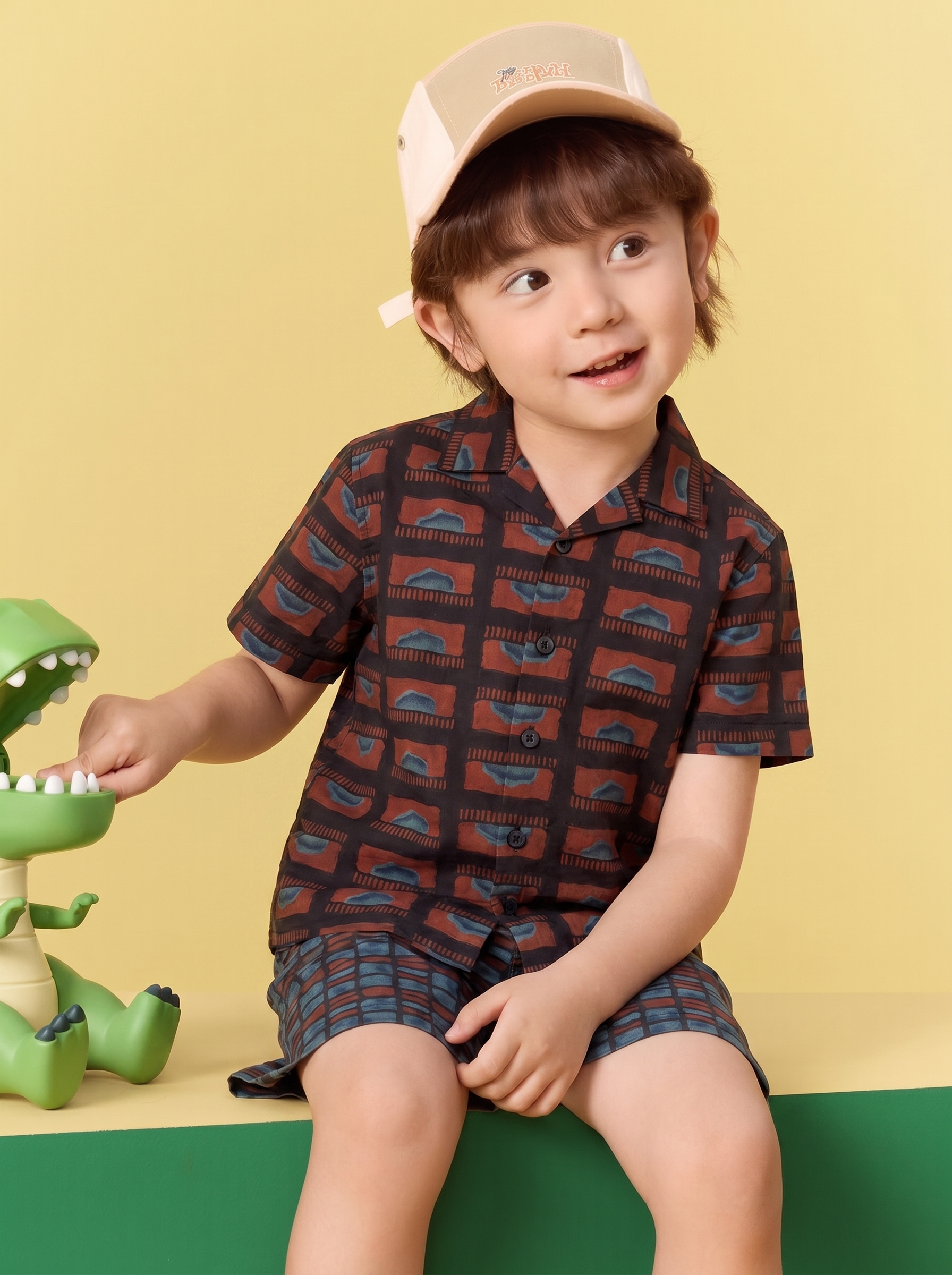 Tiny Trunk Kids Mix & Match Co-ords – 100% Pure Cotton Shirt & Shorts
