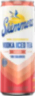 Can of Skimmers Peach Iced Tea