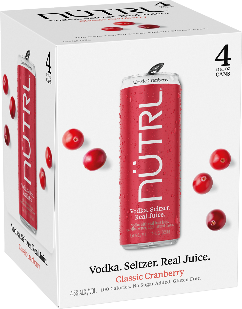 Nutrl Classic Cranberry 4 Pack