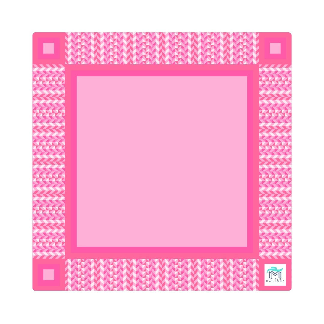 Mahjong Mat | Prism | 33" x 33" | Prism Pink