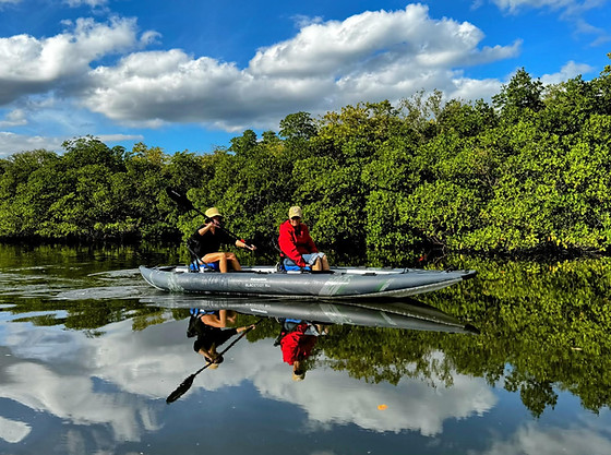 kayaking on a beautiful day