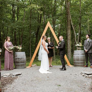 Forest wedding ceremony