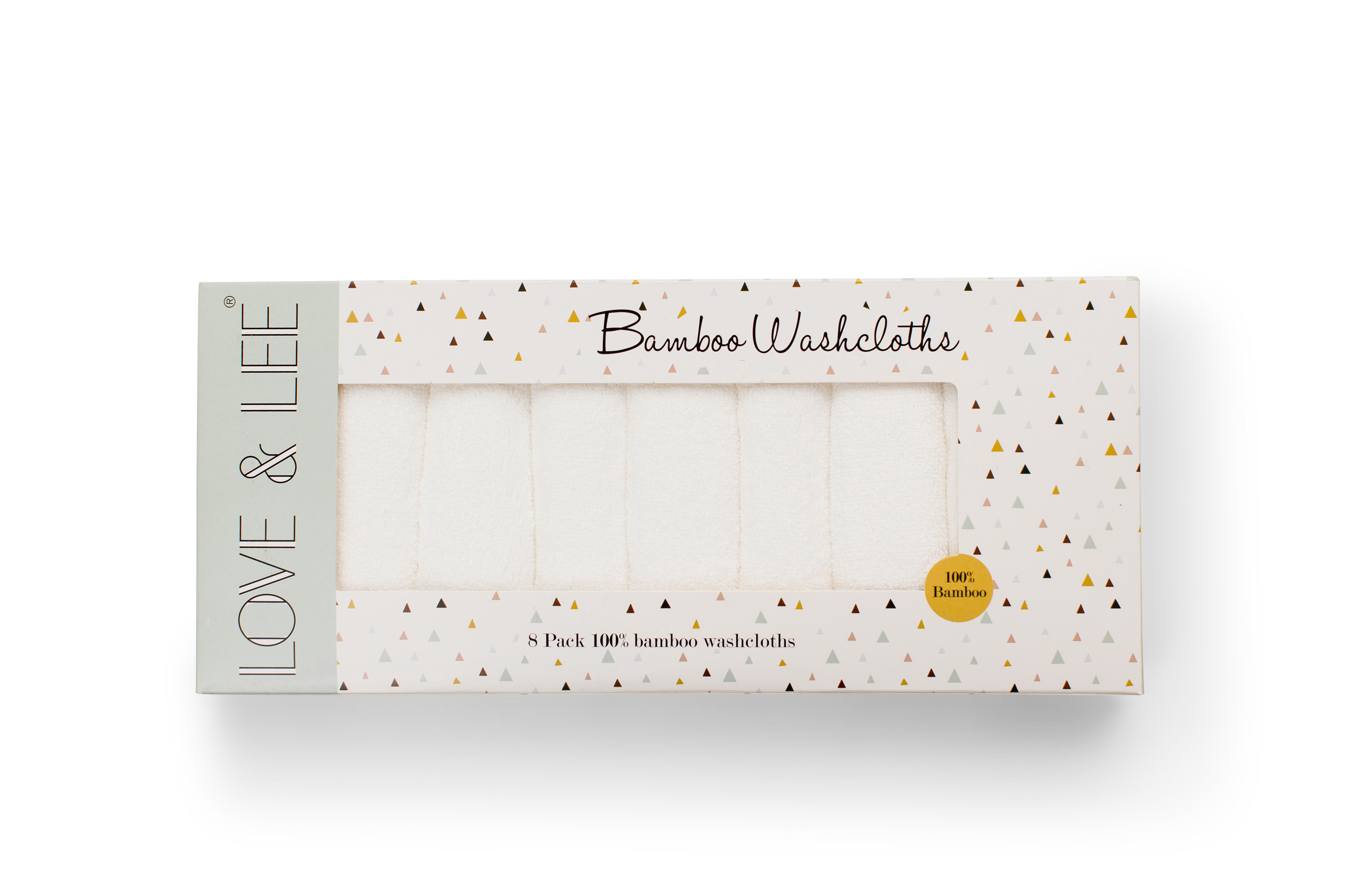 100% Natural Bamboo Wash Cloths 8 Pack