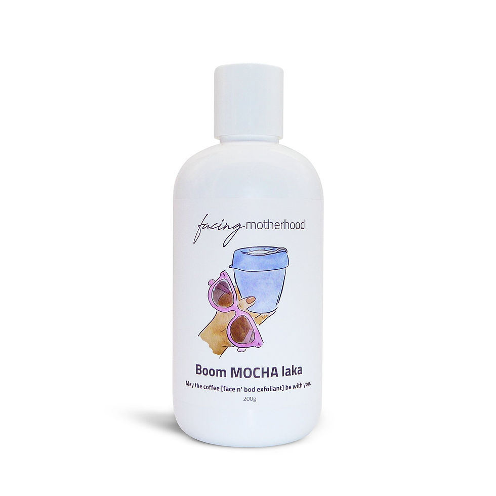 Pepper & Dunn Facing Motherhood Boom MOCHA laka Face & body exfoliant