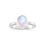 Thumbnail: Faceted Moonstone Stackable Ring