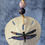 Thumbnail: Purple Dragonfly Sand Dollar Ornament