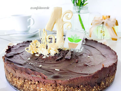 TORTA DE CHOCOLATE DUPLO (Especial 1 ano de Blog)