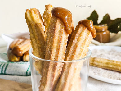 Churros assados sem glúten e lactose