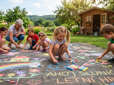 What to pack for kids on a vacation to grandma's? Equipment for creative days and to ward off boredom