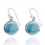 Thumbnail: Larimar Earrings - 925 Sterling silver Dangling Earrings with Larimar Stones
