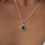 Thumbnail: Tiger Eye Necklace - 925 sterling silver pendant with Tiger Eye Stone-Drop Shape