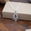 Thumbnail: Silver Star Of David Necklace - Jewish Jewelry, Silver Pendant with Cubic Zircon