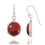 Thumbnail: Sponge Coral Earrings - 925 Sterling silver Dangling Earrings with Sponge Coral