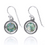 Thumbnail: Roman Glass Classic Round Silver Earrings - Ancient Roman Glass Jewelry - Ethnic