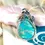 Thumbnail: Teardrop Shape Shattuckite Pendant w/ Blue Topaz -925 Sterling Silver Handmade