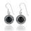 Thumbnail: Black Onyx Earrings - 925 Sterling silver Dangling Earrings w/ Black Onyx Stone