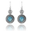 Thumbnail: Roman Glass Silver Earrings - Ancient Roman Glass Jewelry - Israeli Jewelry