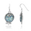 Thumbnail: Sterling Silver Earring With Roman Glass - Ethnic Style Israeli Jewelry