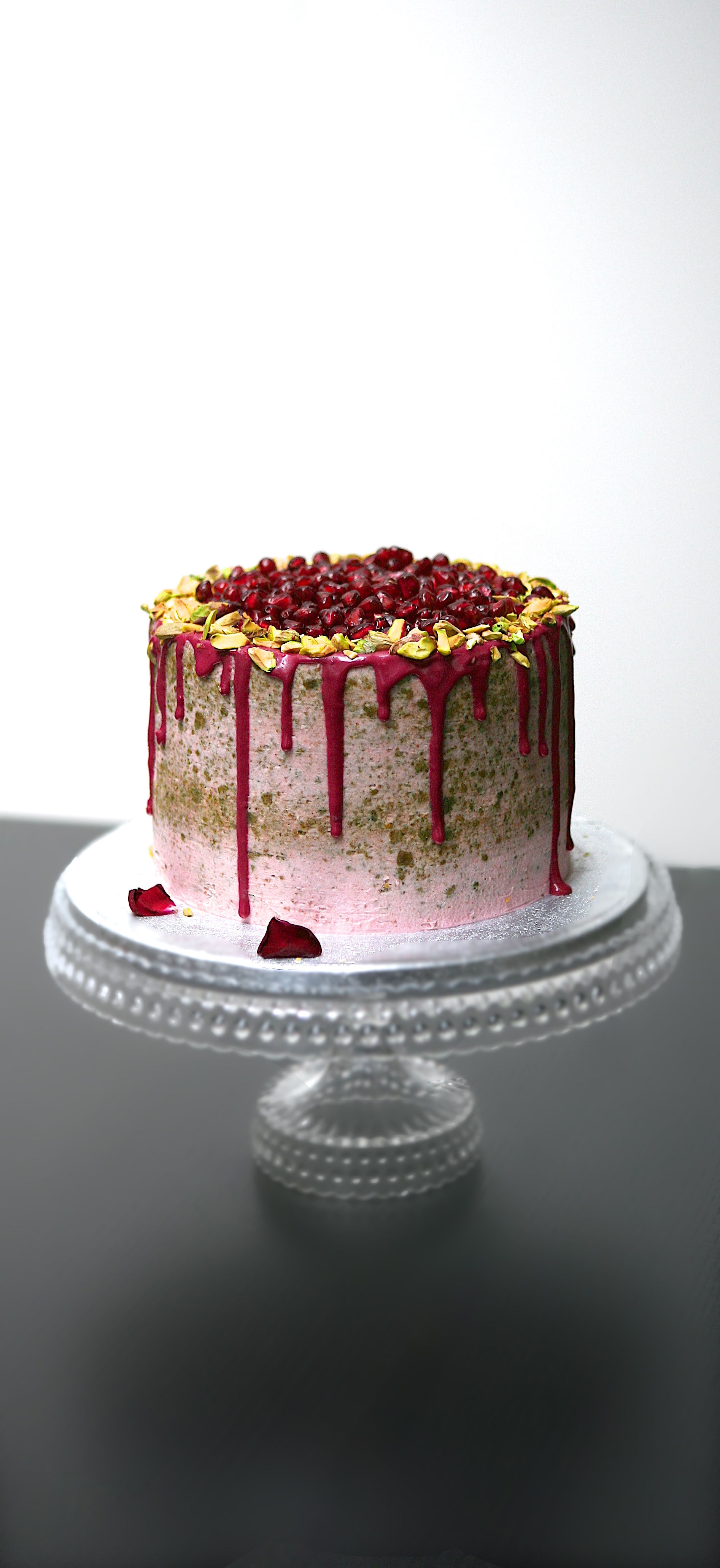 Pistachio and Pomegranate Cake