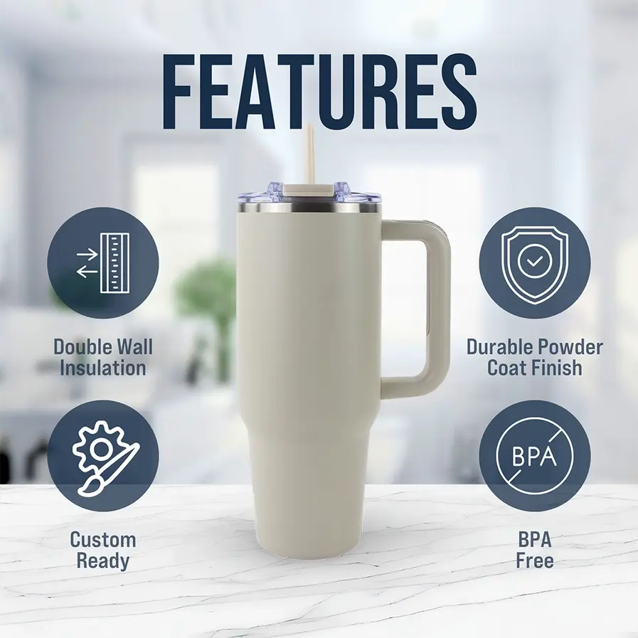 Thumbnail: Single - 40oz Powder Coated Big Swig Tumbler ($39.99) Your Logo, Brand, Design.