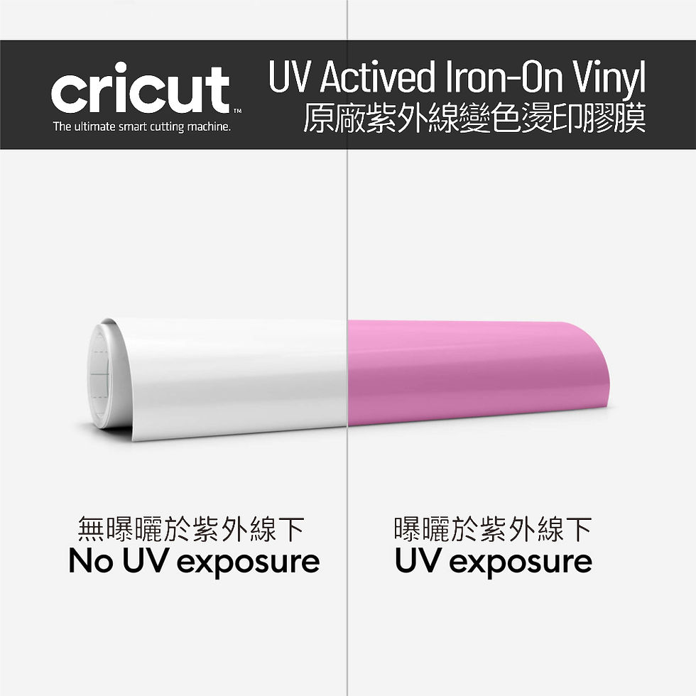 縮圖：Cricut UV-Actived Color Changing Iron-On 光感變色燙印膠膜 30x48cm 粉紅