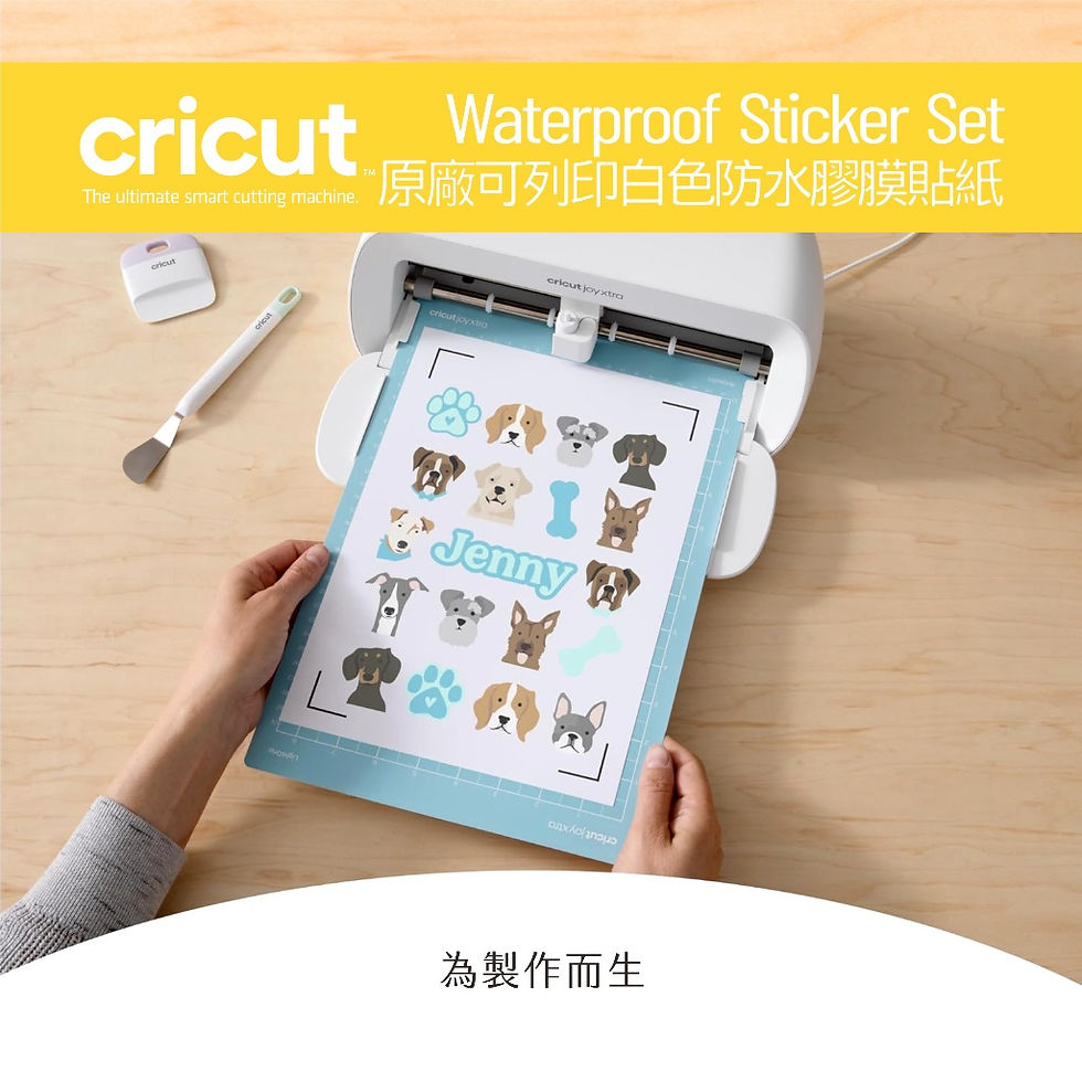縮圖：Cricut Printable Waterproof Sticker 可列印防水膠膜貼紙 6 組 白色／整包販售