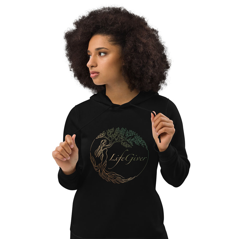Thumbnail: Women's eco fitted Life Giver hoodie