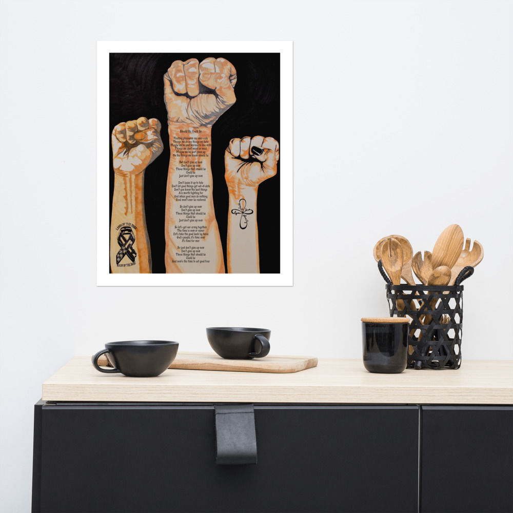 Should Be, Could Be Poem Art Matte Paper Poster