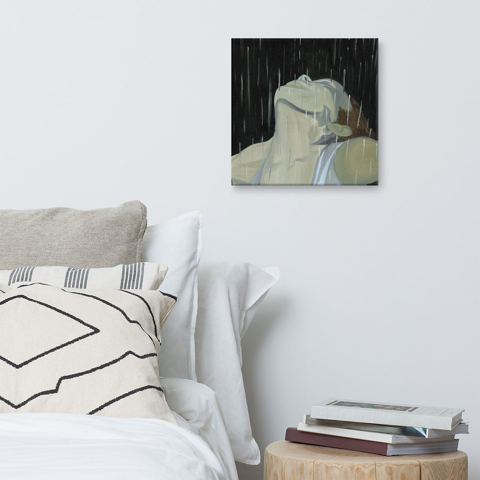 Thumbnail: Surrender: God is in the Rain Canvas