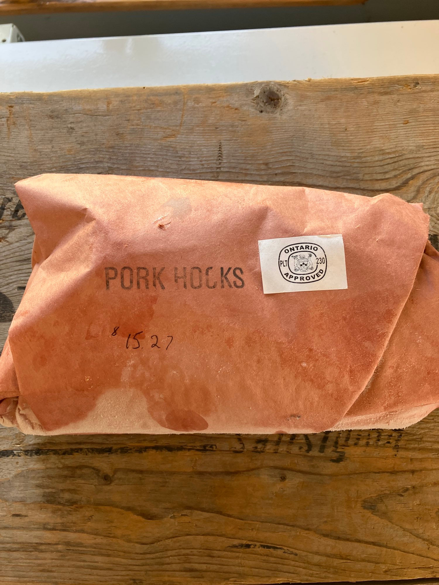 Pork Hocks from Williamson Farms (estimated price)p