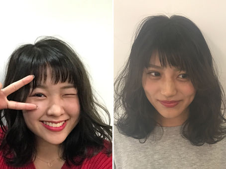 明日は高校卒業式。新生活ヘアやってます‼︎