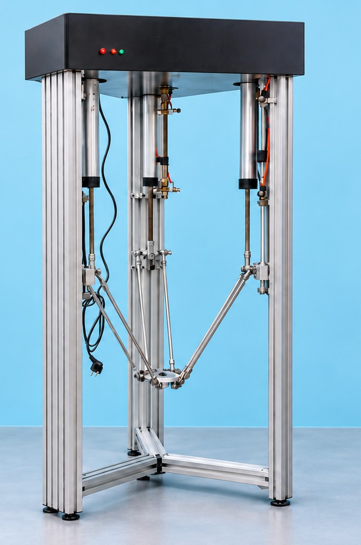 Electro-pneumatic Delta robot