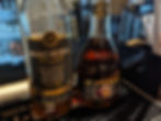 A bottle of brandy and passion fruit liquor