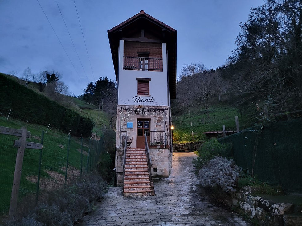 The hostel hotel at night