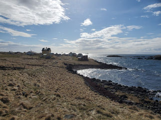 An empty coast on an island