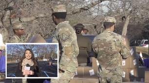 WMBCTV: Holiday season made brighter for those in need with National Guard food drive