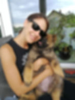 Kuscheln mit Frauchen