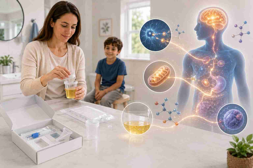 Urine organic acids testing for metabolic and energy patterns in children