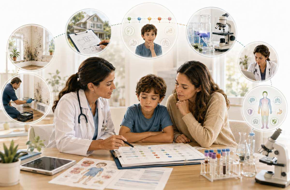 Environmental and child-focused assessment for possible mold exposure
