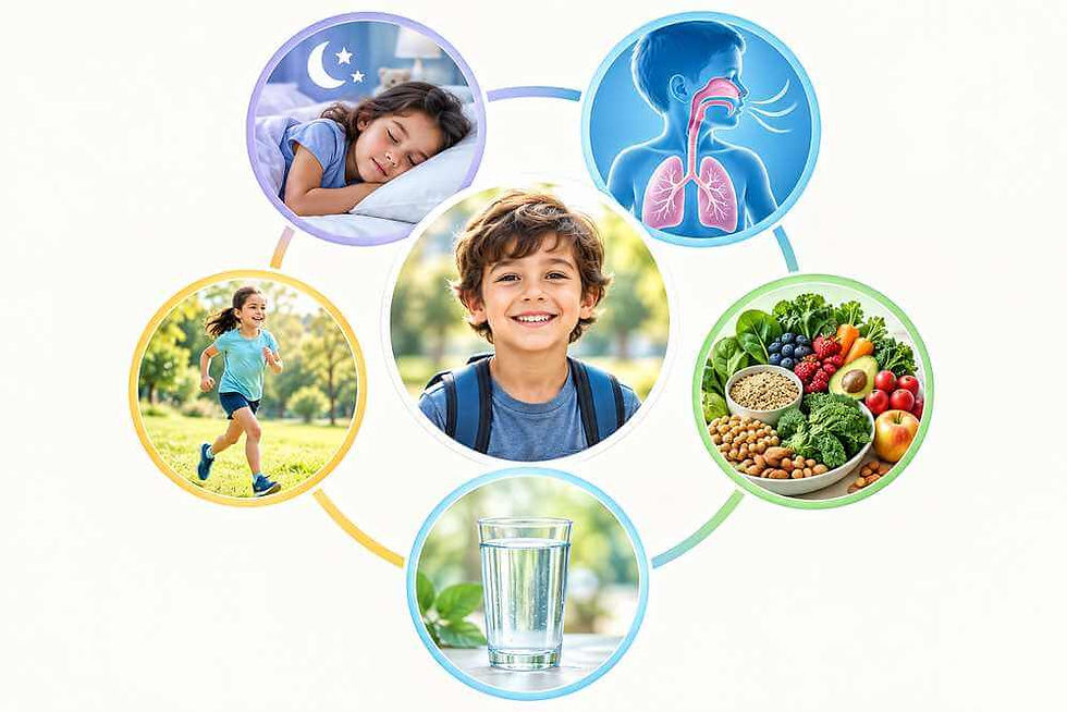 The five foundations of child wellness: sleep, airway, nutrition, hydration, and movement