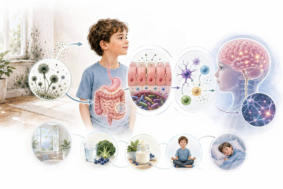 Conceptual connection between mycotoxins gut barrier immune signaling and the brain
