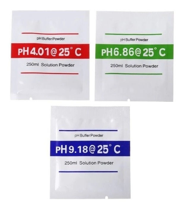 Miniatura: Kit PH Buffer - PH 4.00 / 6.86 / 9.18 (Para calibración de sensores)