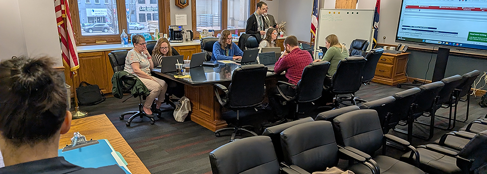 local government employees participating in TTX+ exercise