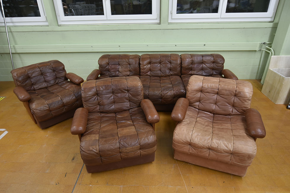 Miniaturbild: Designklassiker De Sede DS11 Patchwork Sofa modular