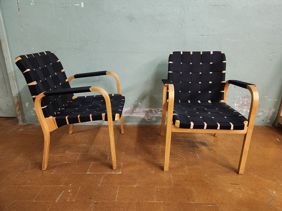 Miniaturbild: 2x Sessel Modell 45, 1947 von Alvar Aalto für Artek