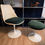 Miniaturbild: Original Vintage Saarinen Tulip Stuhl und Hocker Knoll 