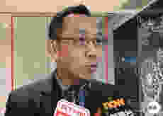 2018年2月9日,中联办青年工作部部长陈林,否认向团体施压。(林国立摄)