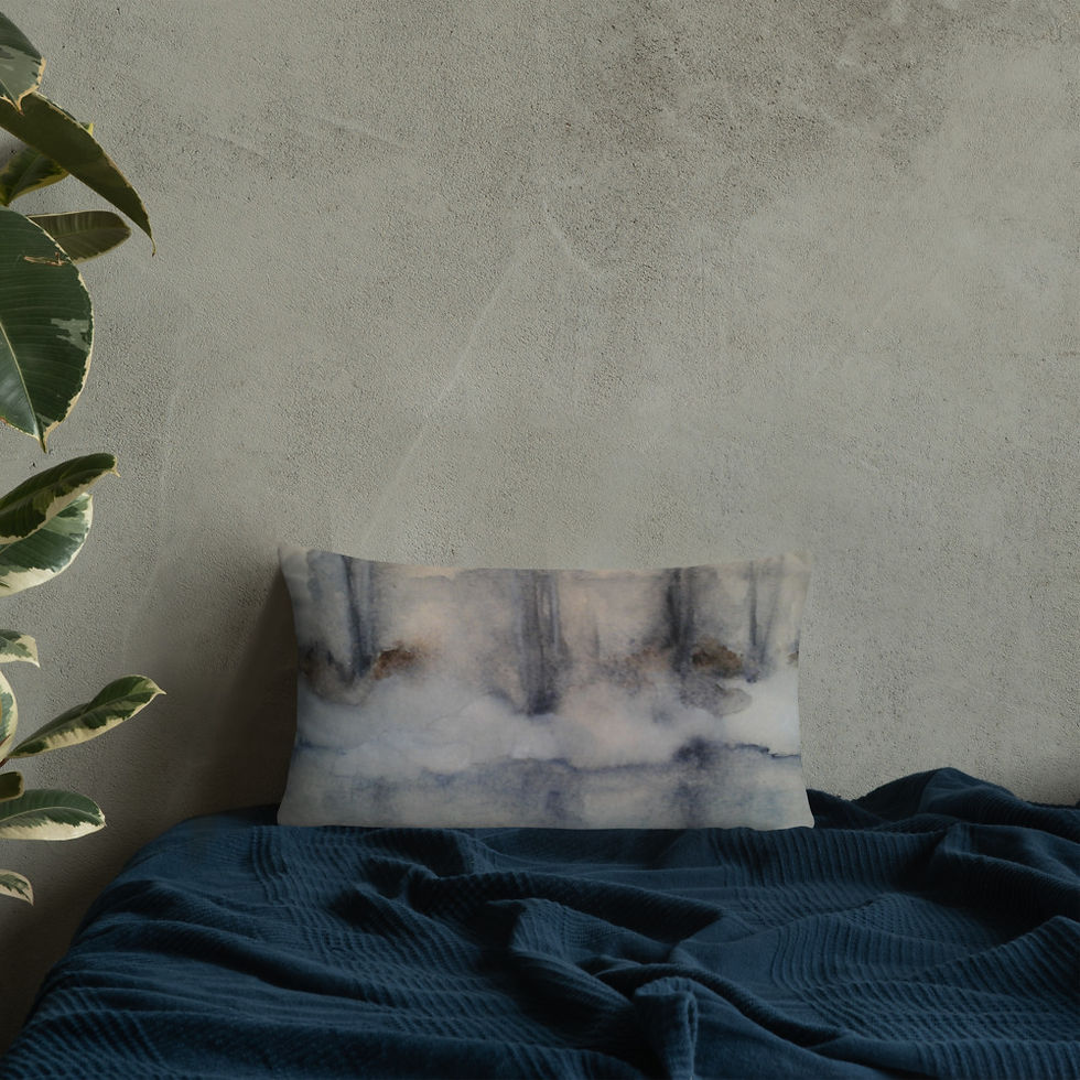 Thumbnail: Mid-Winter Thaw Rectangle Pillow