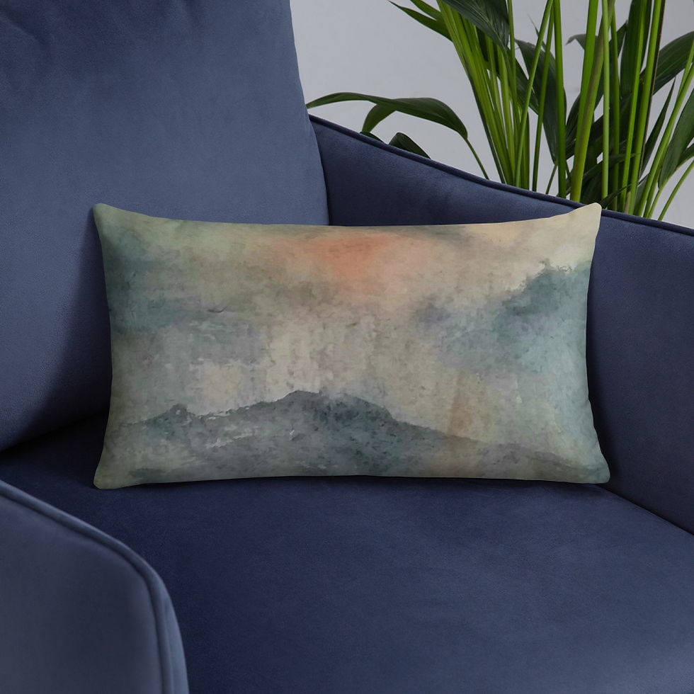 Thumbnail: Oncoming Rain Rectangle Pillow