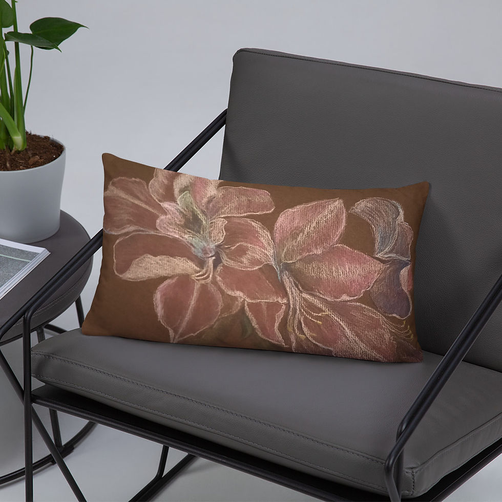 Thumbnail: Luminous Amaryllis Rectangle Pillow
